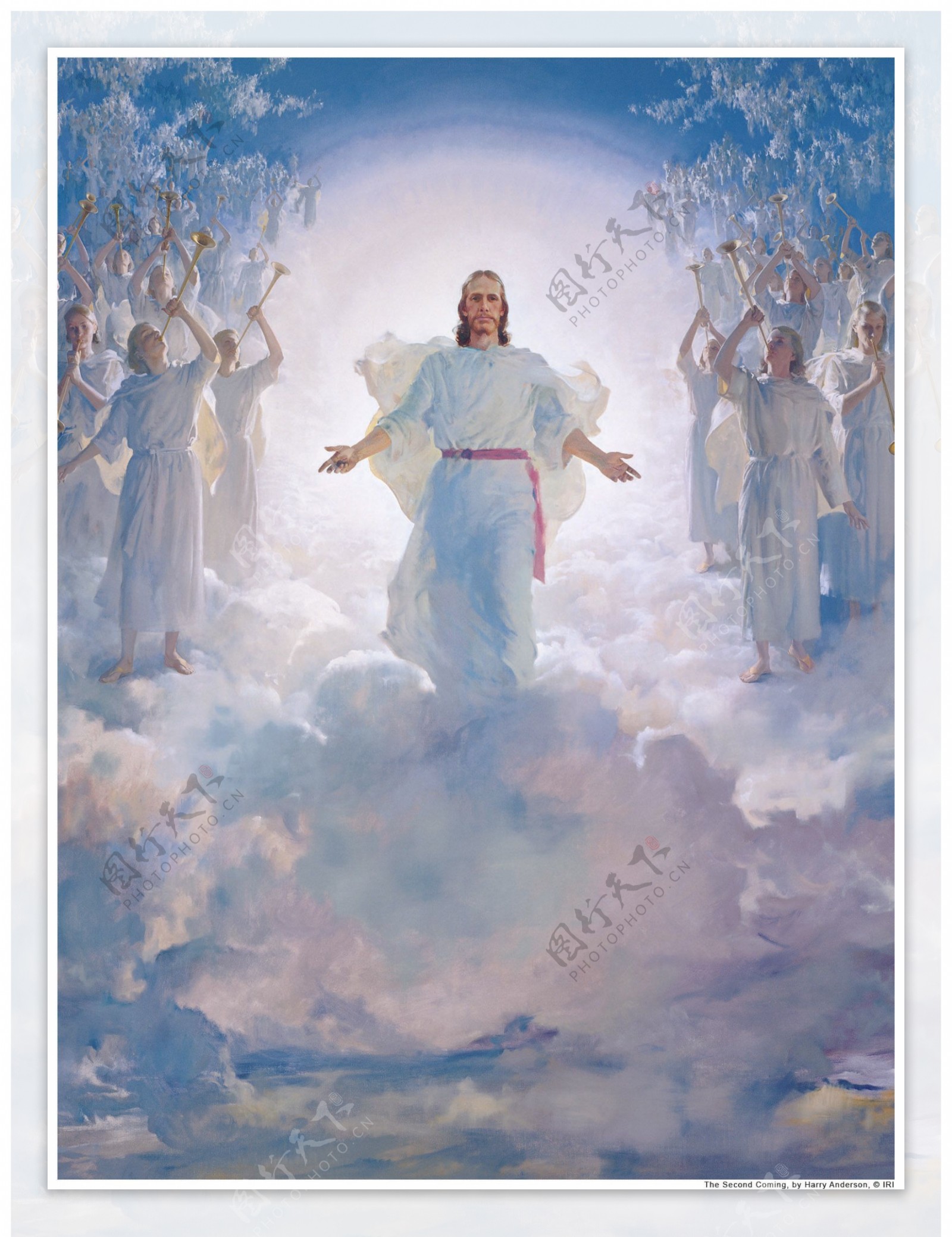 耶稣上帝油画挂画无框画装饰图片素材-编号35899743-图行天下