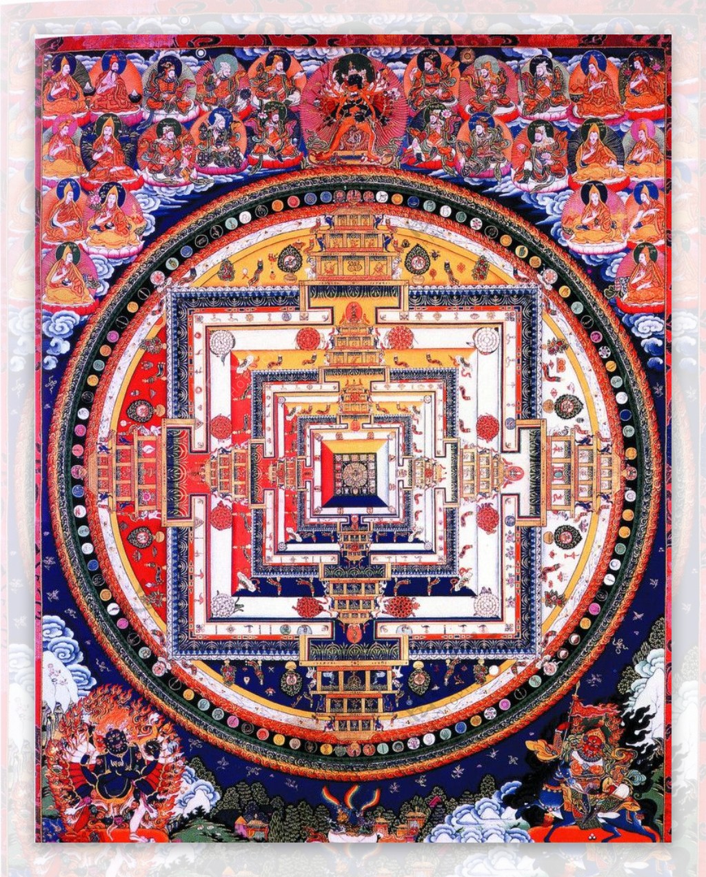 西藏日喀则唐卡佛教佛法佛经佛龛唐卡全大藏族文化15图片
