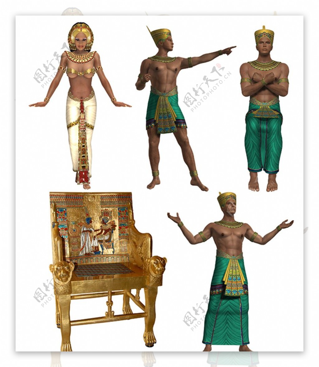 埃及古代人物图片