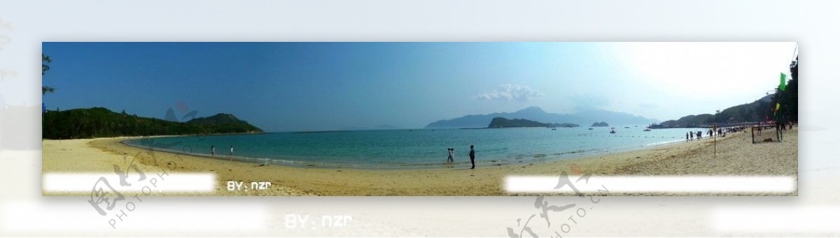 大甲岛海滩全景图图片