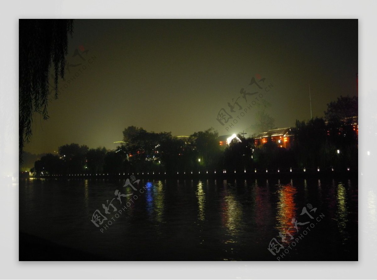 杭州运河夜景图片