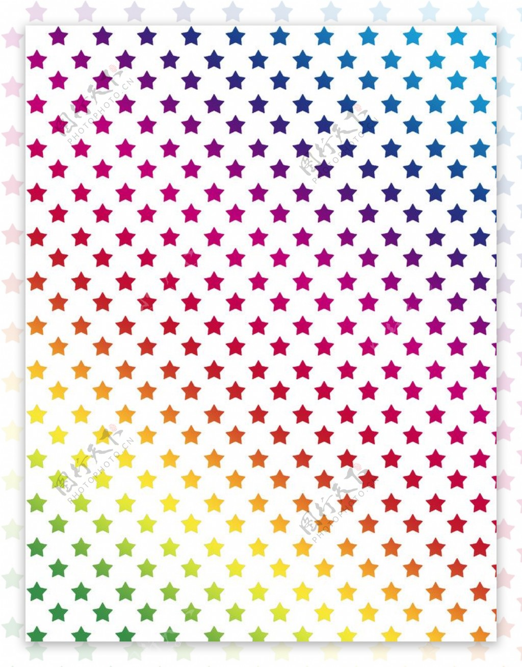 彩色五角星png元素图片_漂浮素材_设计元素-图行天下素材网