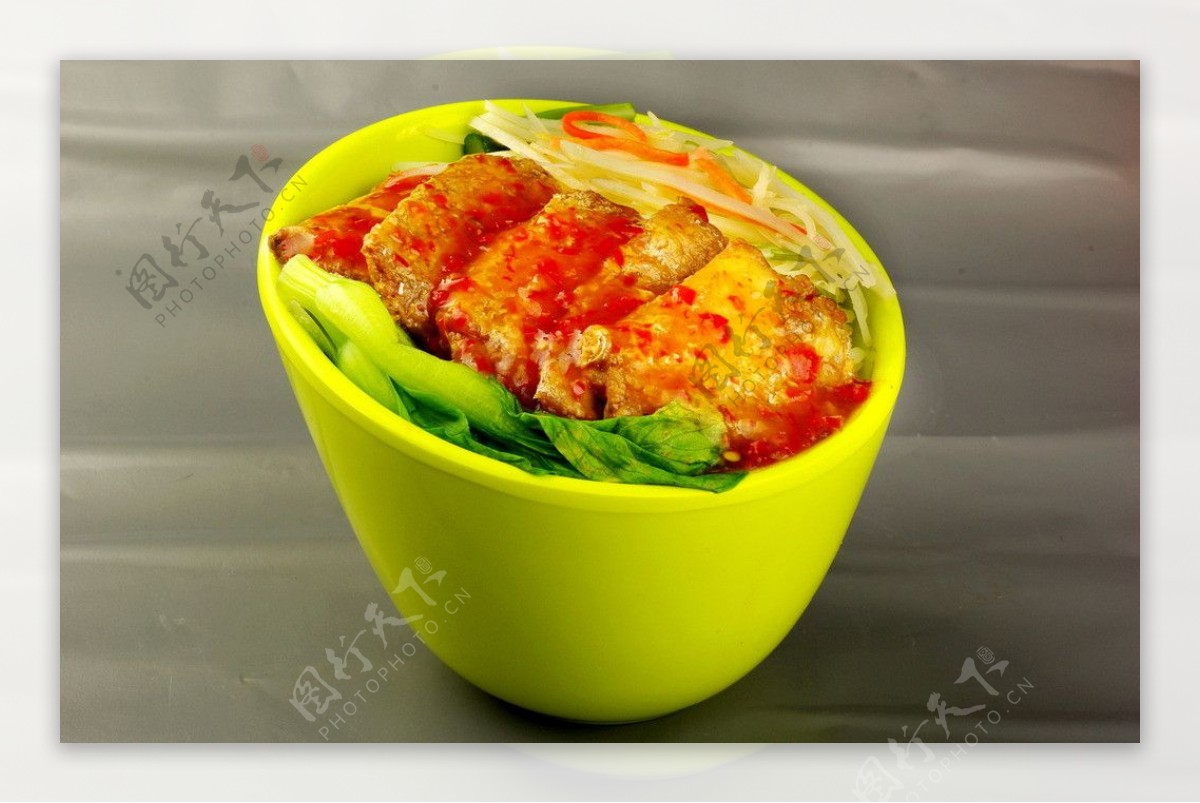 韩式刀鱼盖饭图片