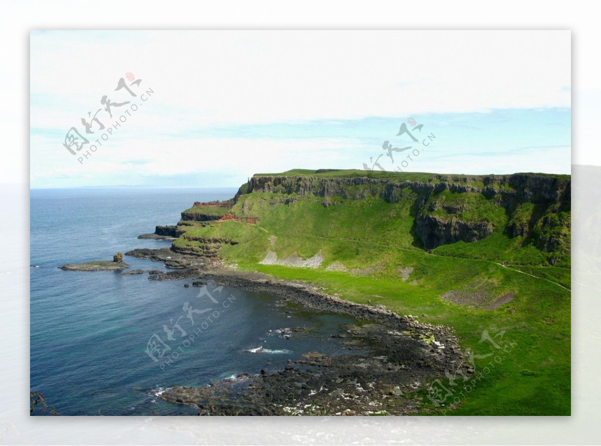 山水风景田园风光风景名胜建筑景观自然风景旅游印记北爱尔兰海边陡峭崖壁图片