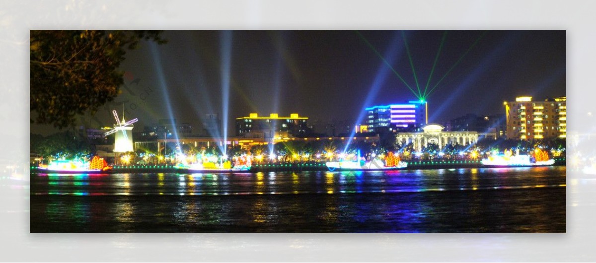 亚运会珠江夜景图片