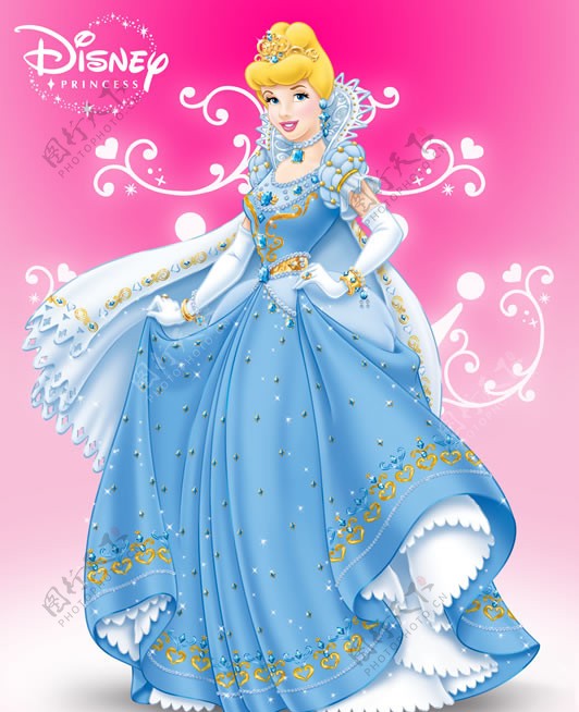 盛装仙蒂灰姑娘公主最新迪士尼海报图片