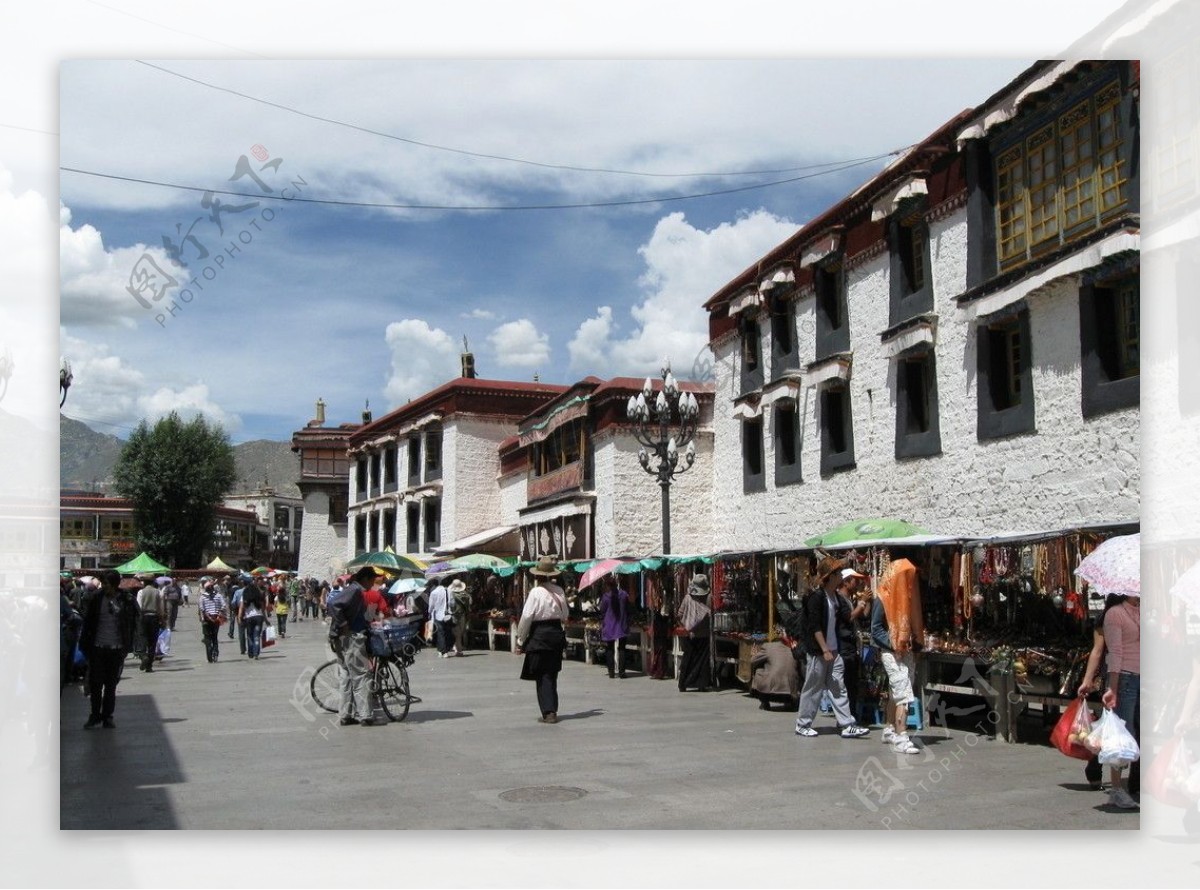 西藏拉萨大昭寺八廓街图片