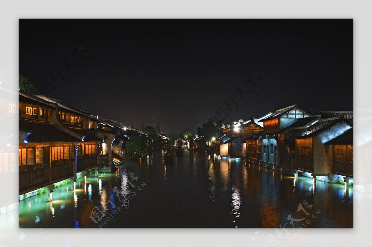 乌镇夜景图片
