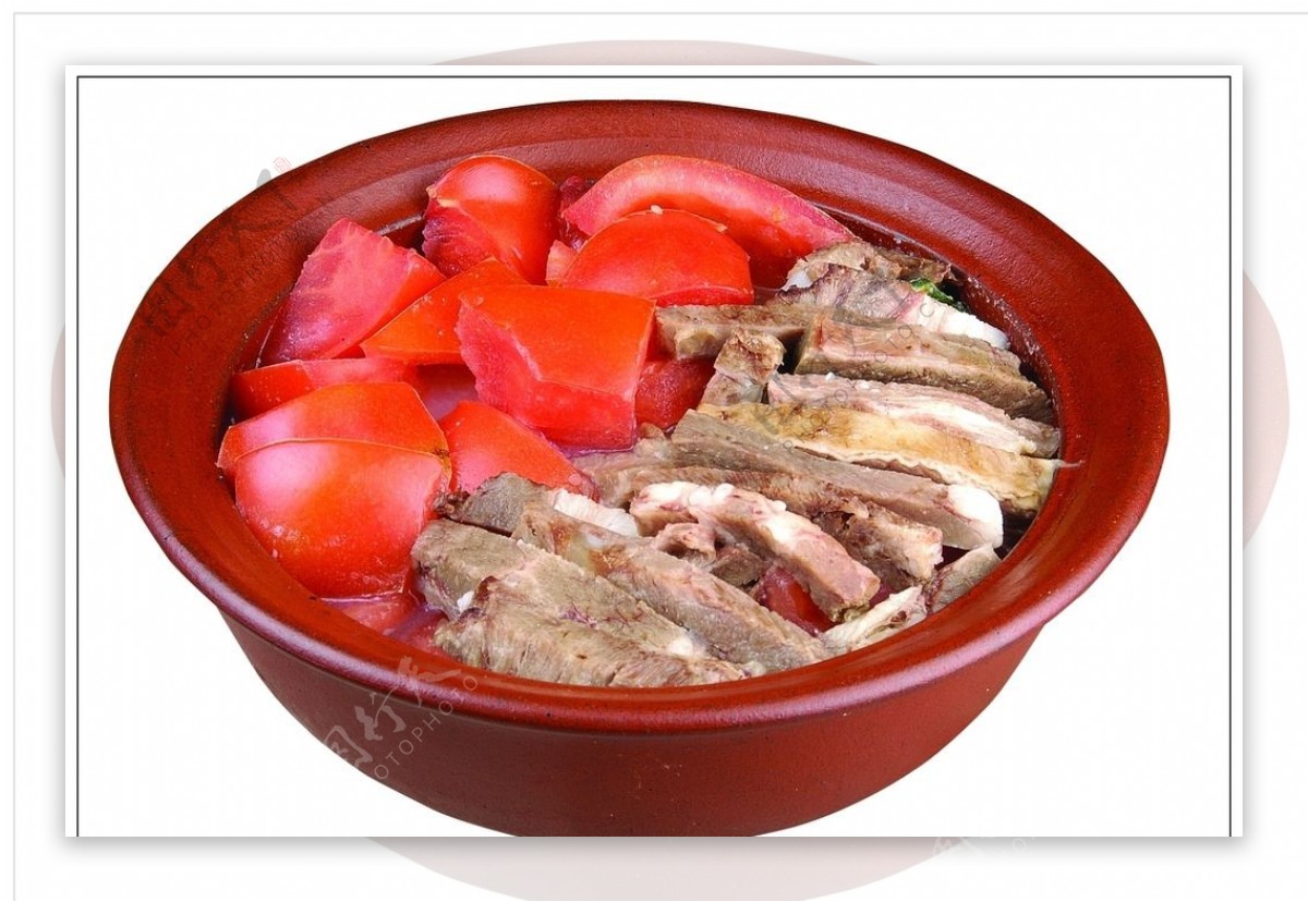 西红柿牛腩砂锅图片