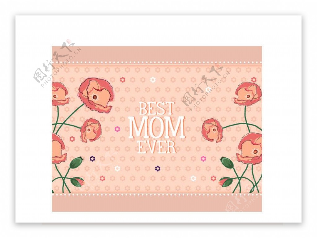 母亲节卡片素材模板图片