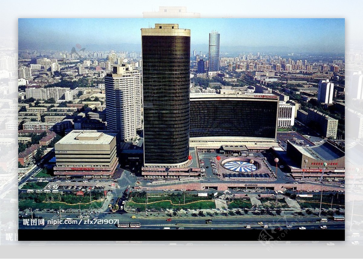 北京俯瞰中国国际贸易中心图片