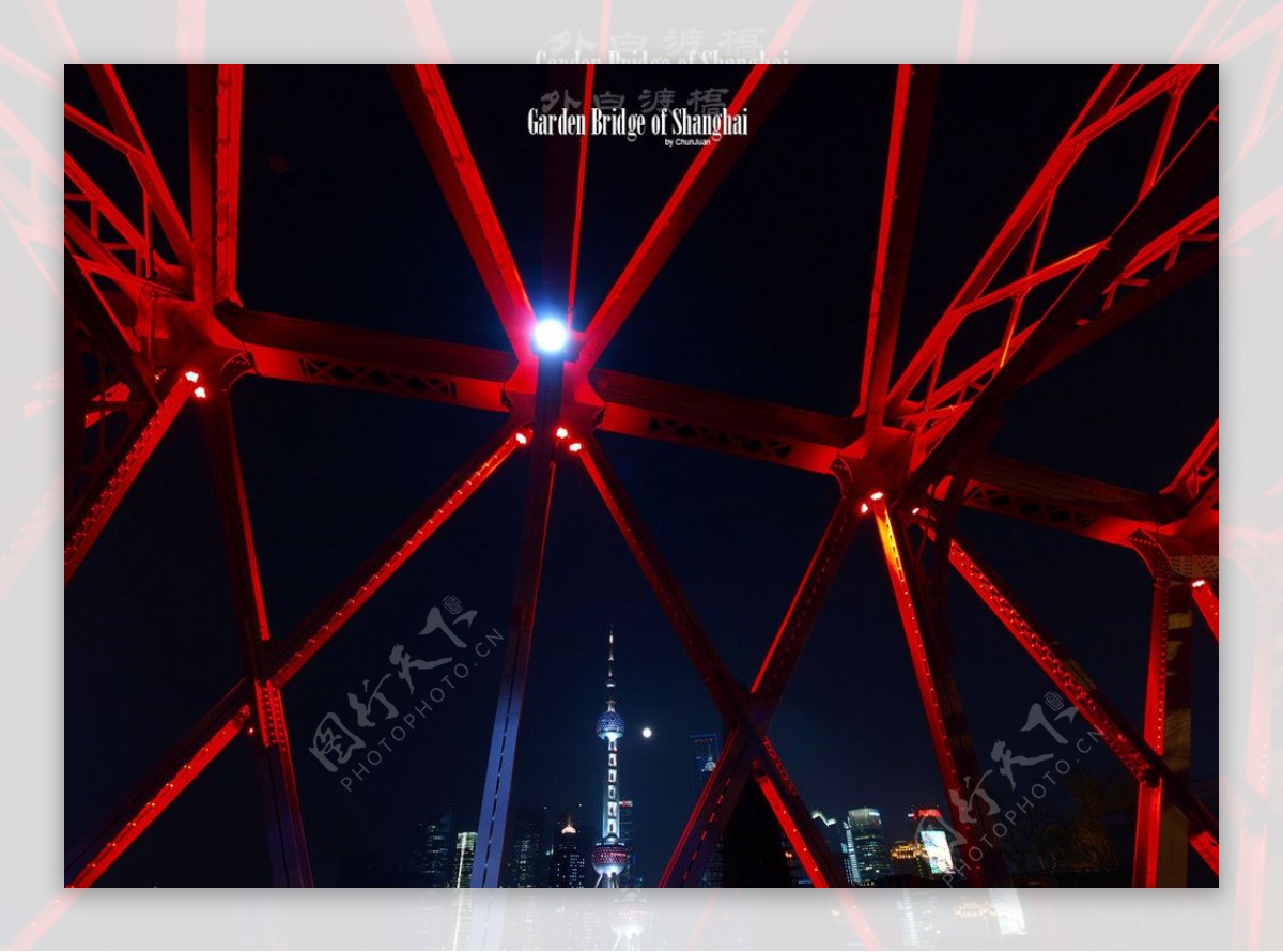 上海外白渡橋夜景图片
