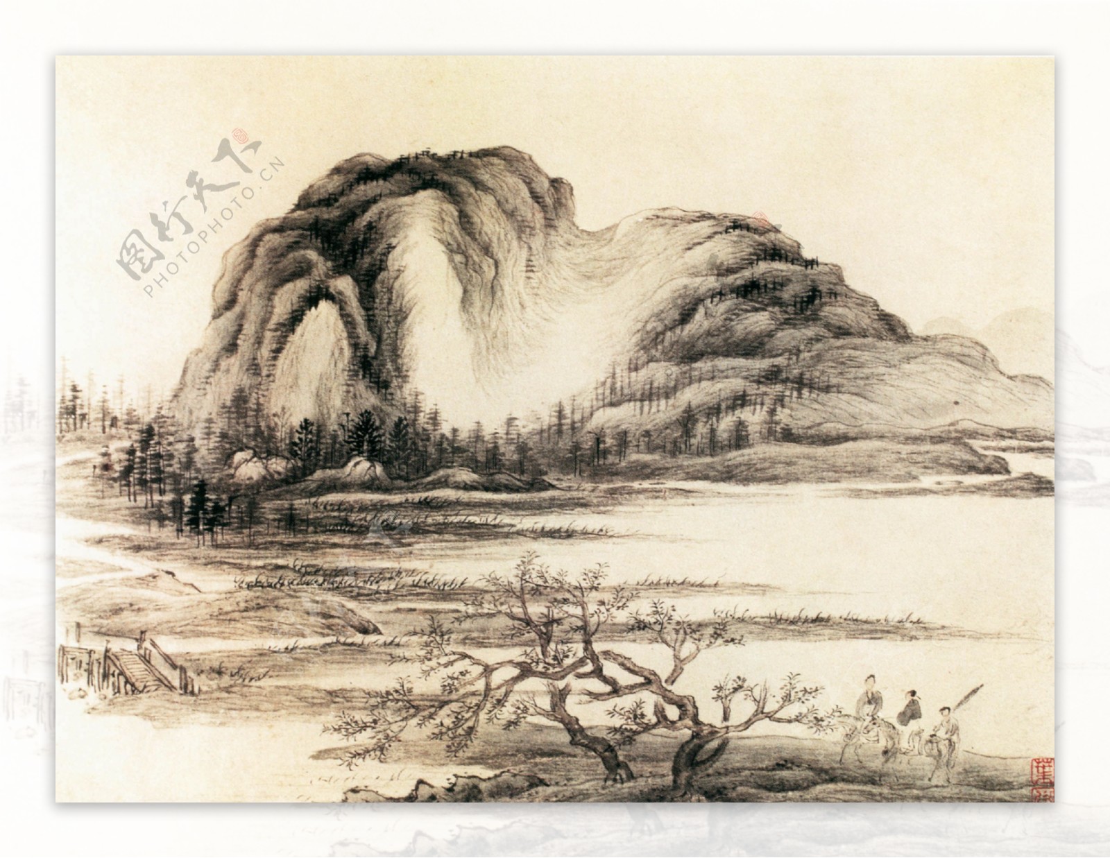古代山水图片
