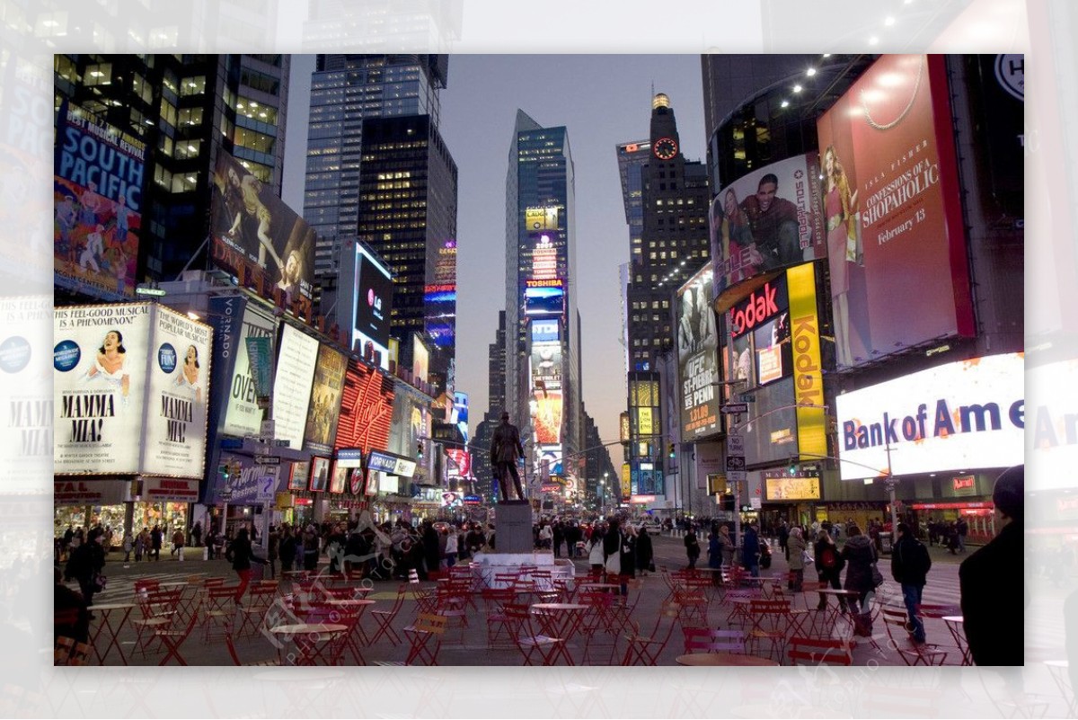 纽约广场街景图片