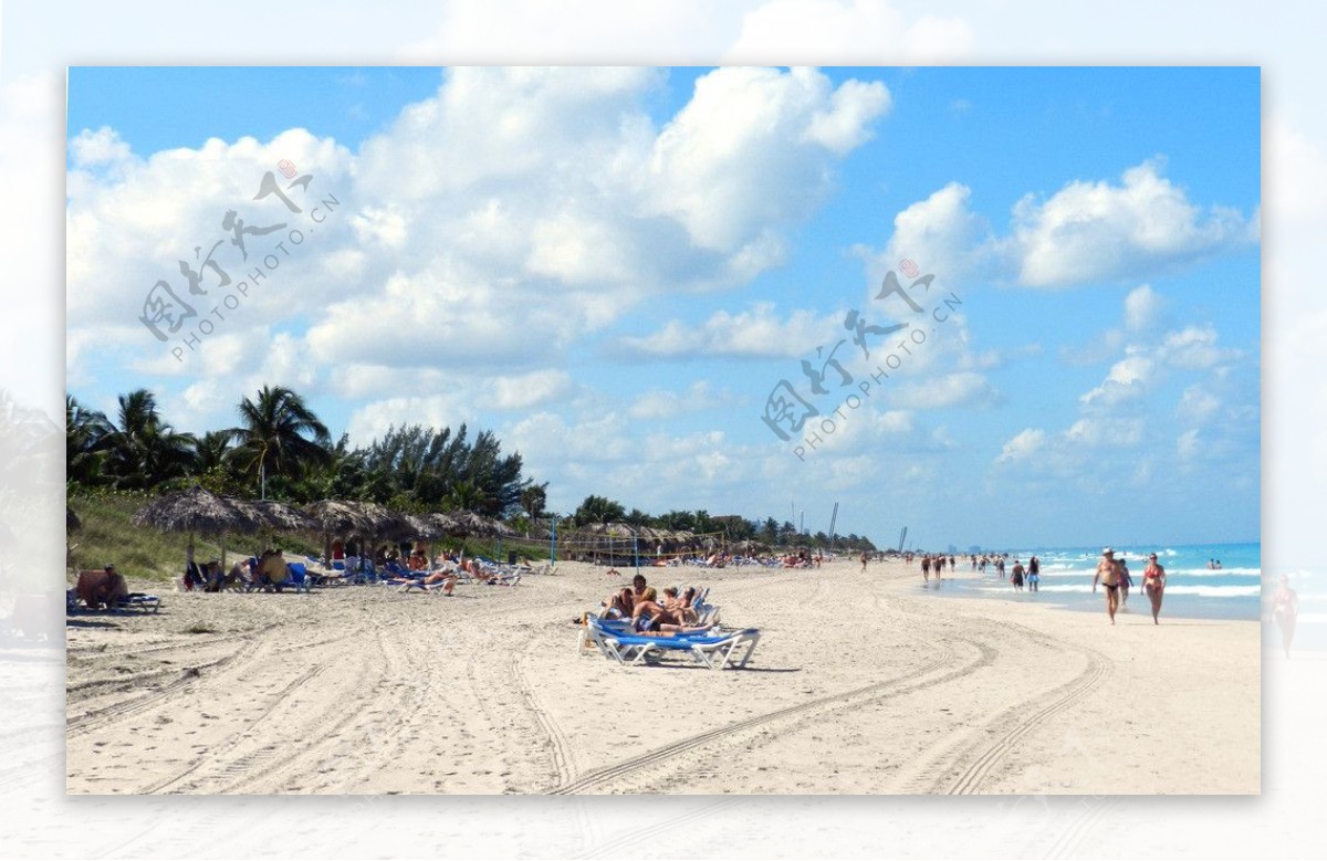 古巴海滩风光图片