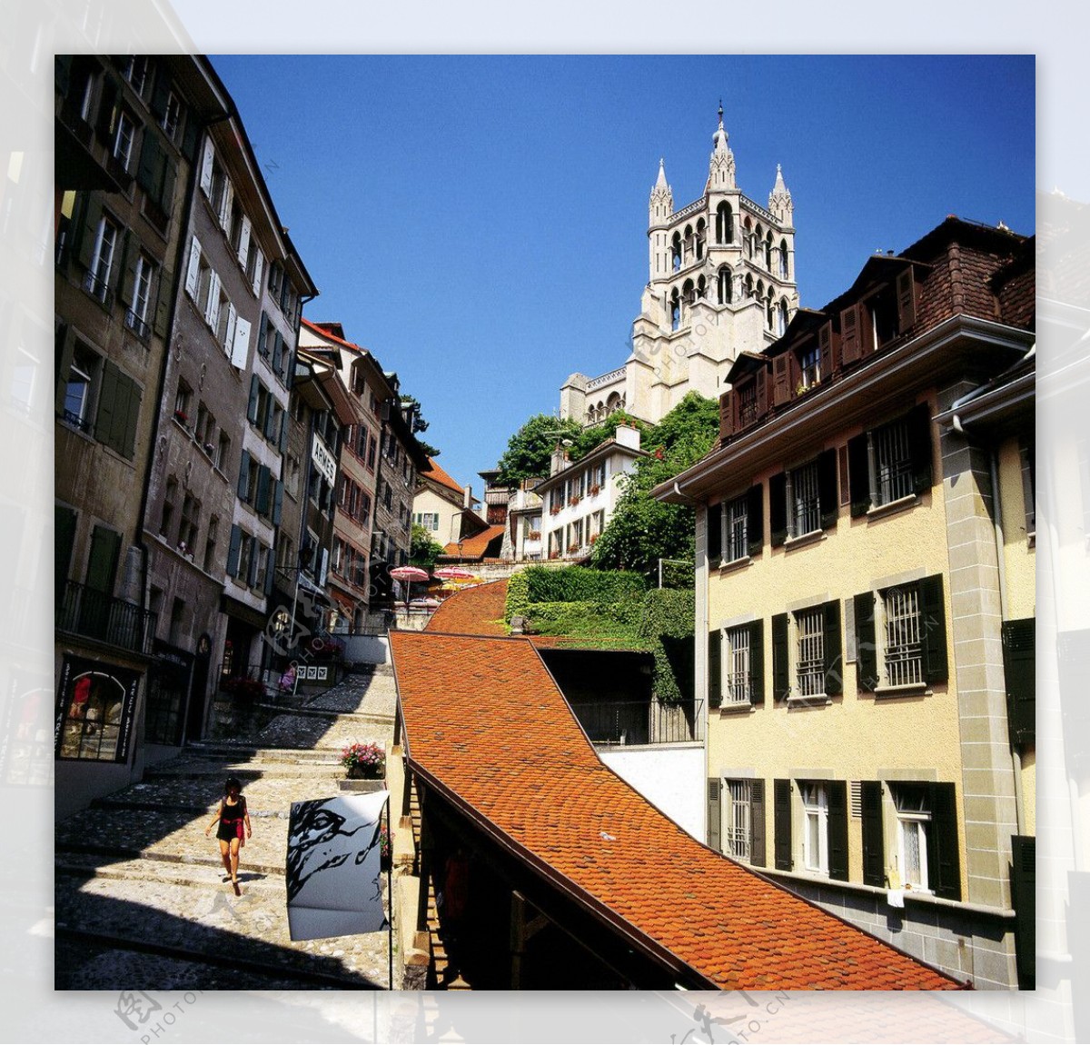 瑞士小镇风貌图片