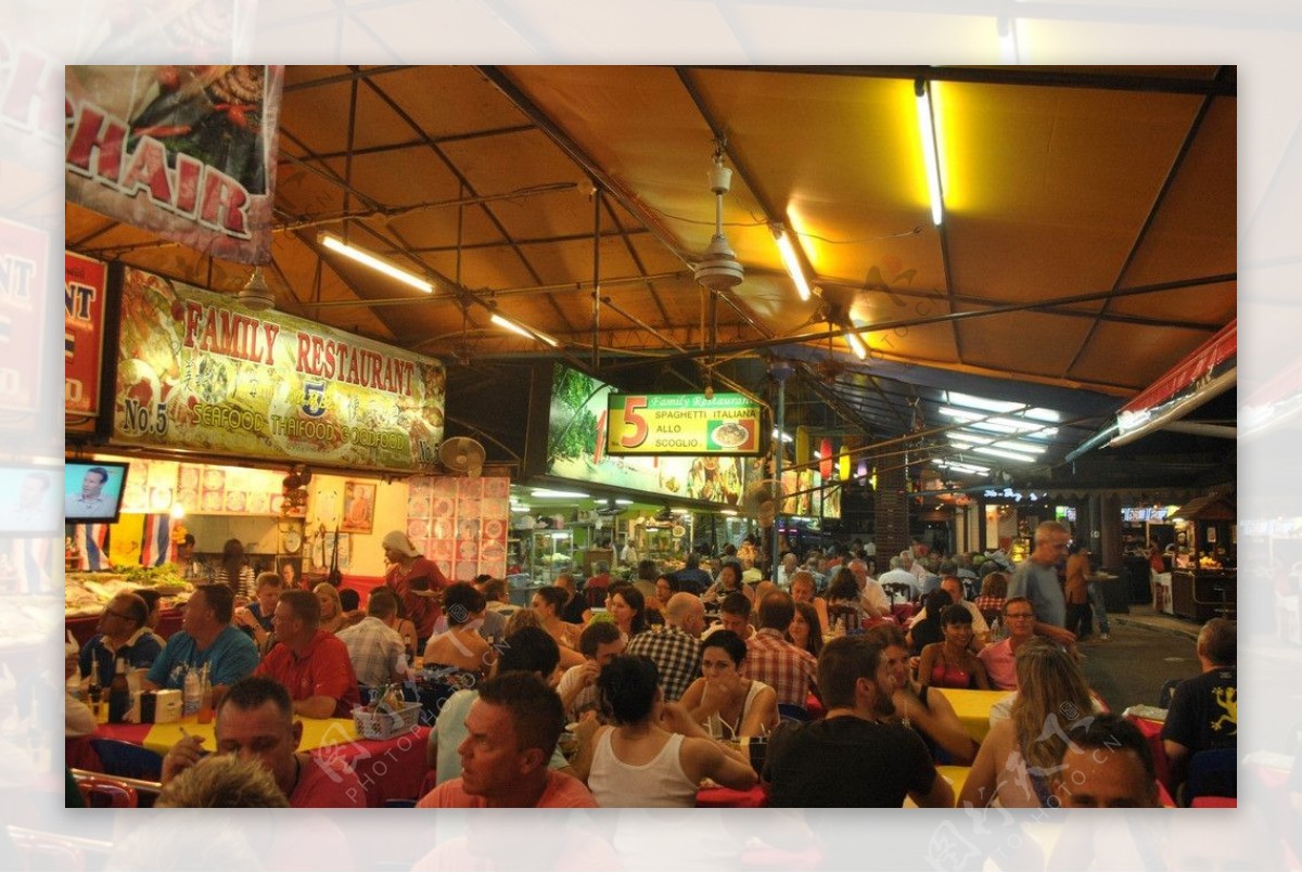 泰国海鲜排档图片