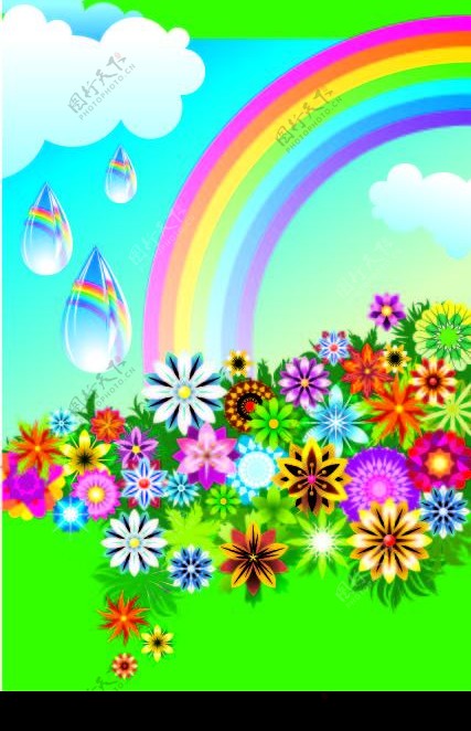 花纹彩虹图片