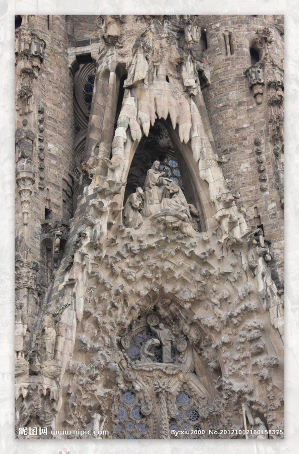 巴塞罗那大教堂局部图片