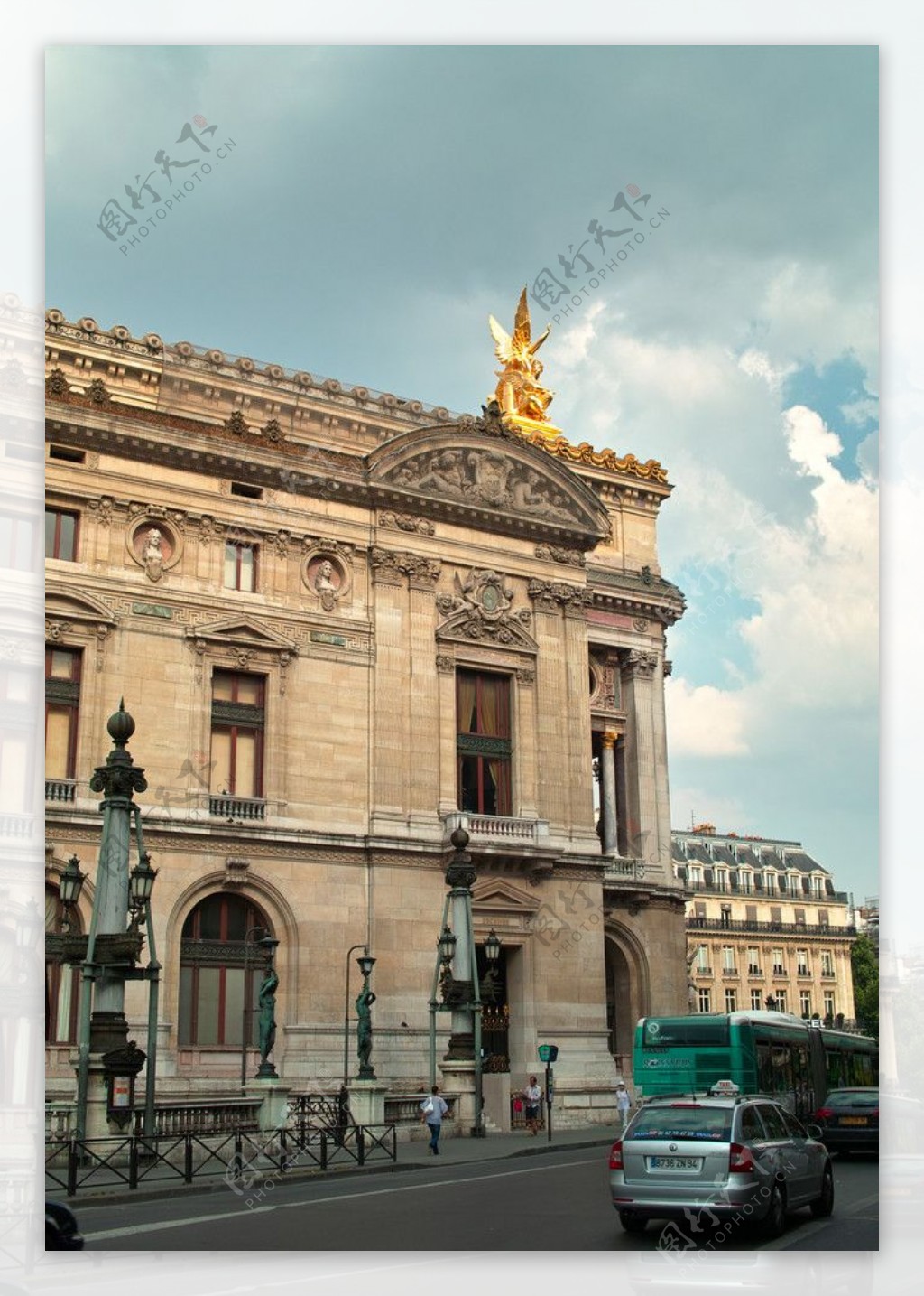 巴黎巴黎歌剧院和街景图片