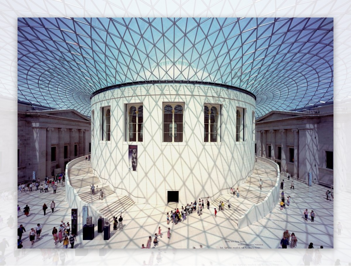 宽敞大气的大英博物馆图片