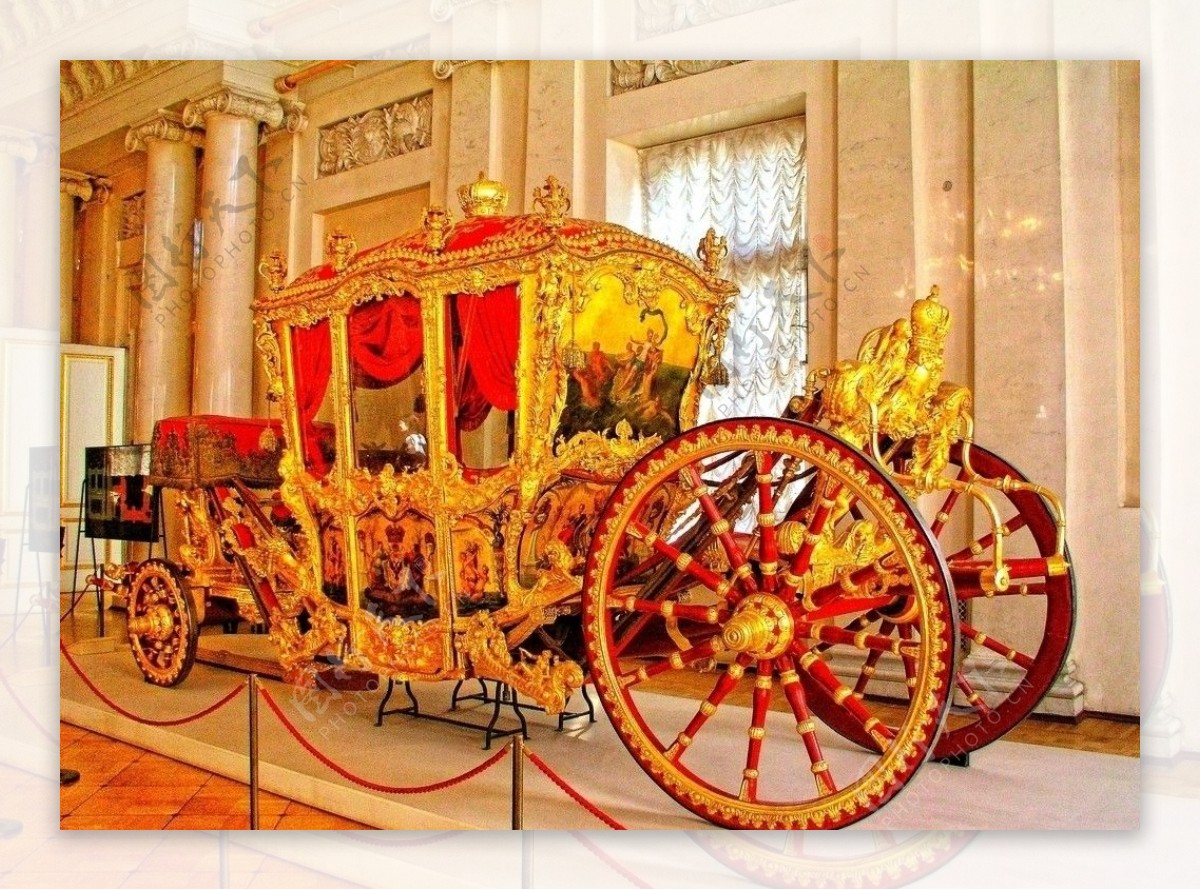 俄羅斯聖彼得堡冬宮沙皇的座駕图片