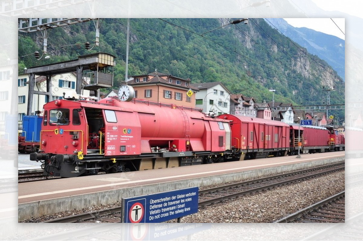 瑞士的老式火车图片