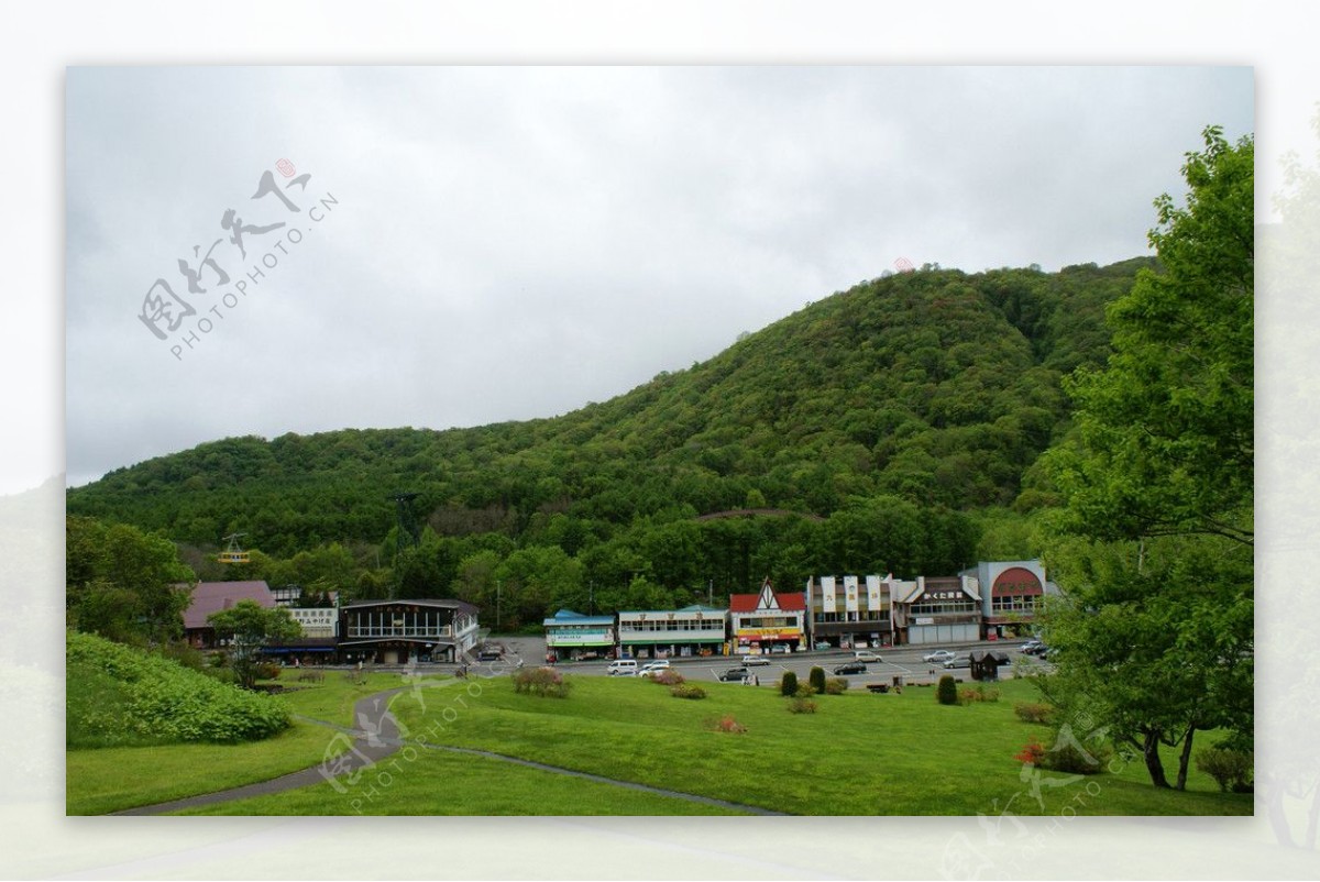 昭和新山风景图片