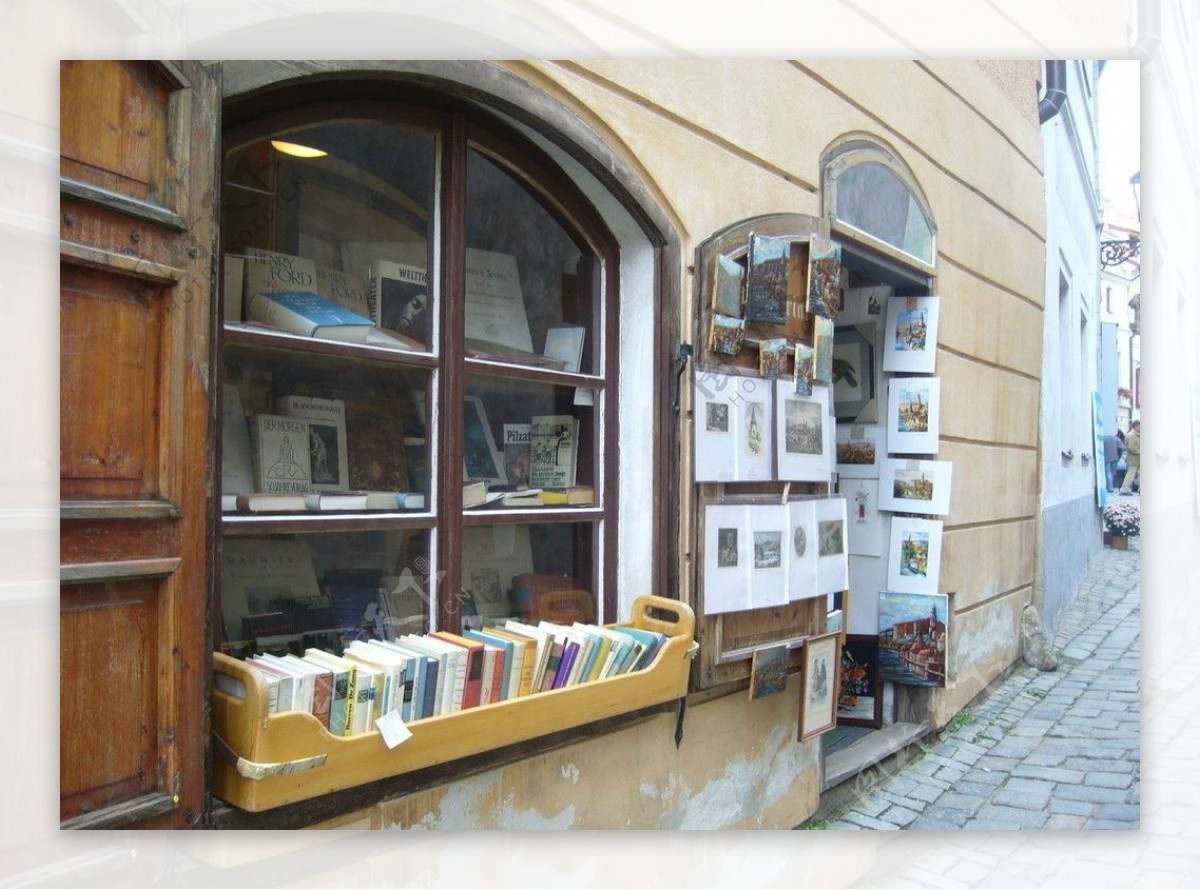 奥地利捷克契斯基库伦洛夫旧书店图片