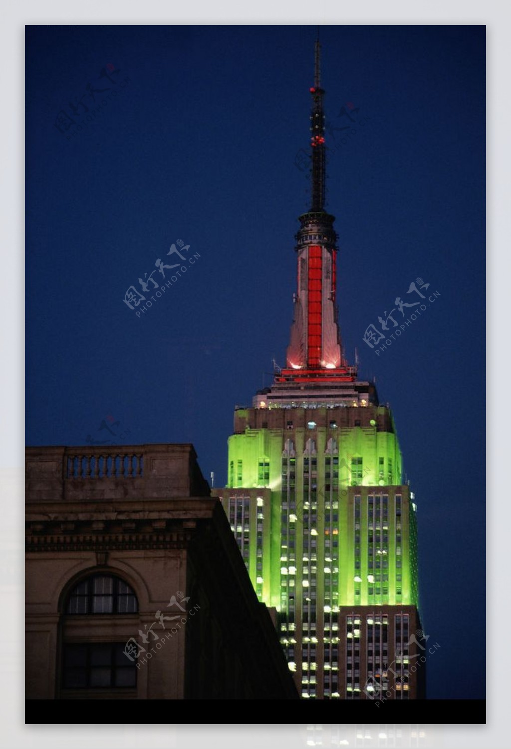 纽约局部夜景图片
