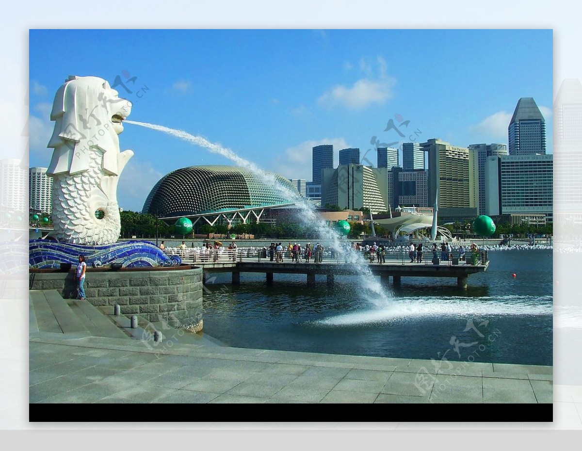 鱼尾狮新加坡的象征图片