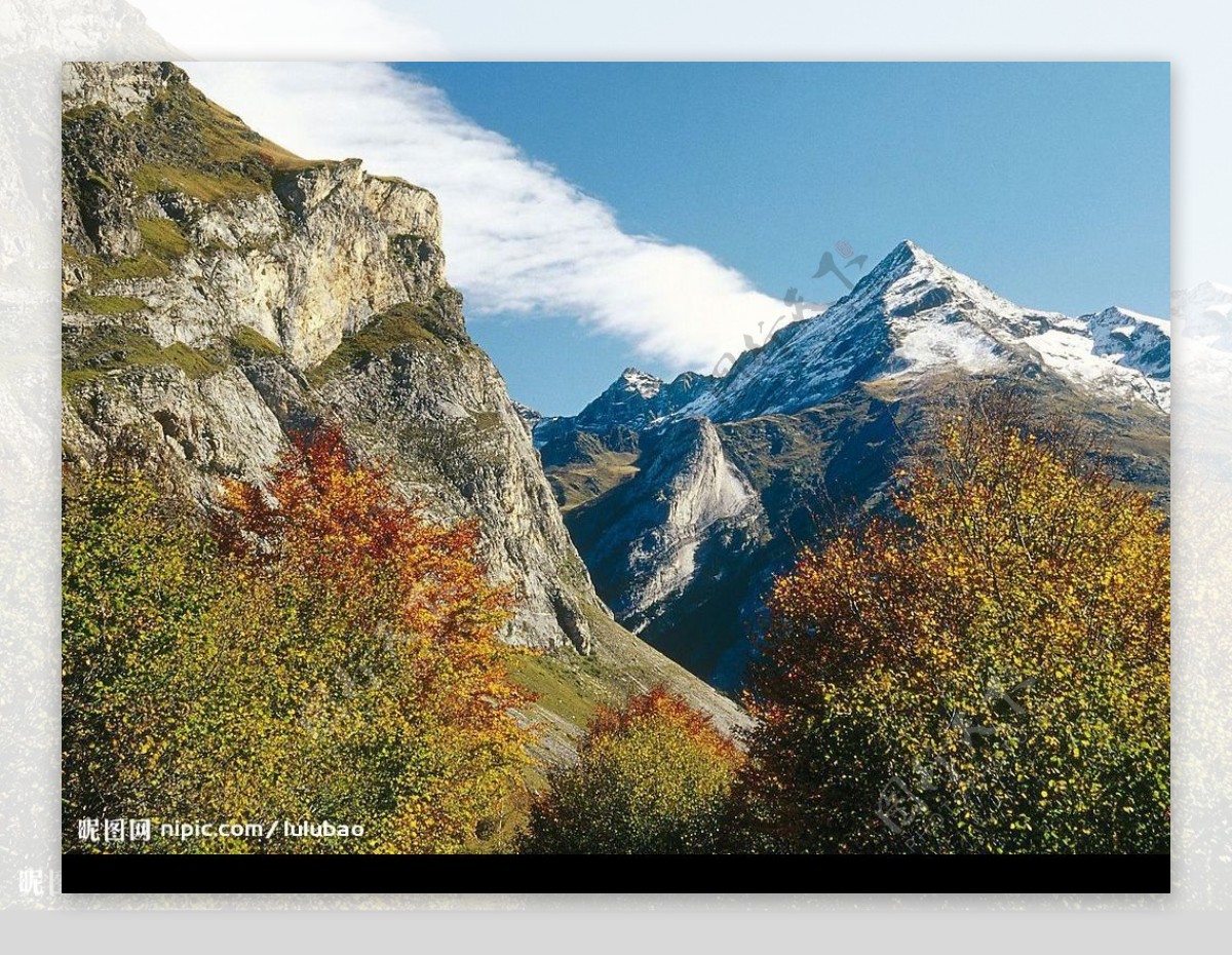 法国比利牛斯山脉风景图片