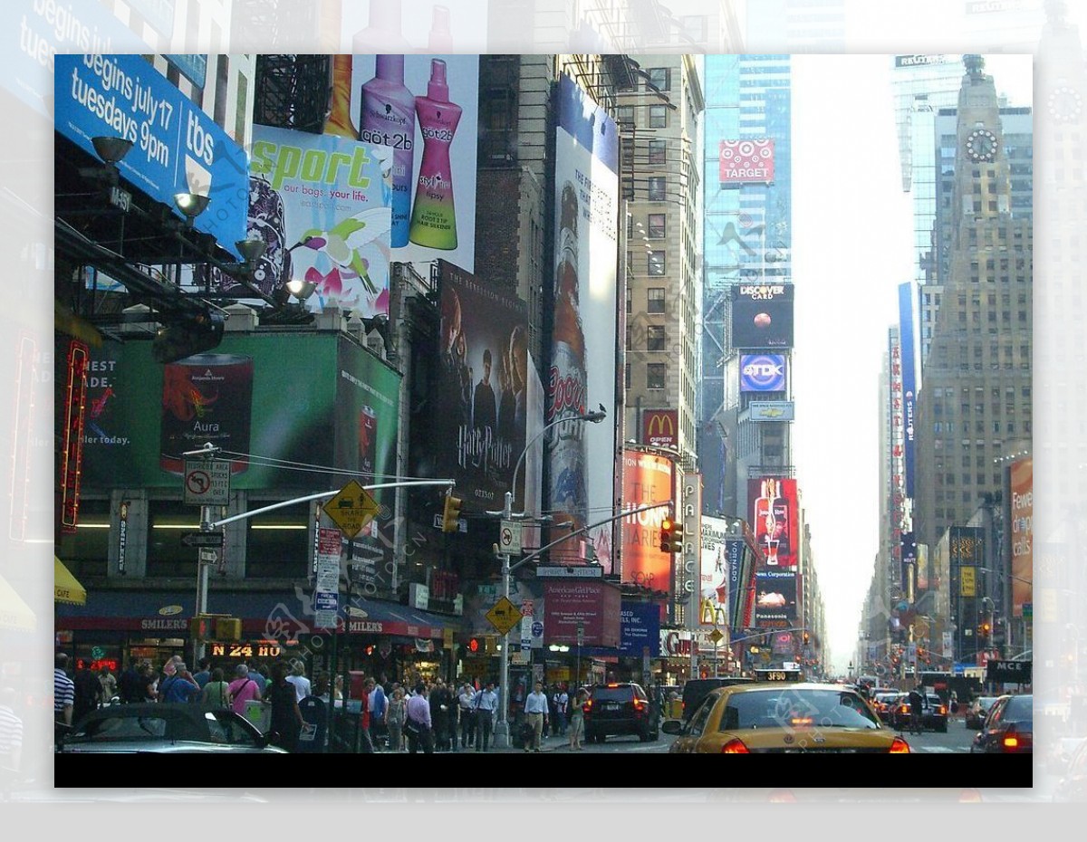 纽约街头户外广告图片