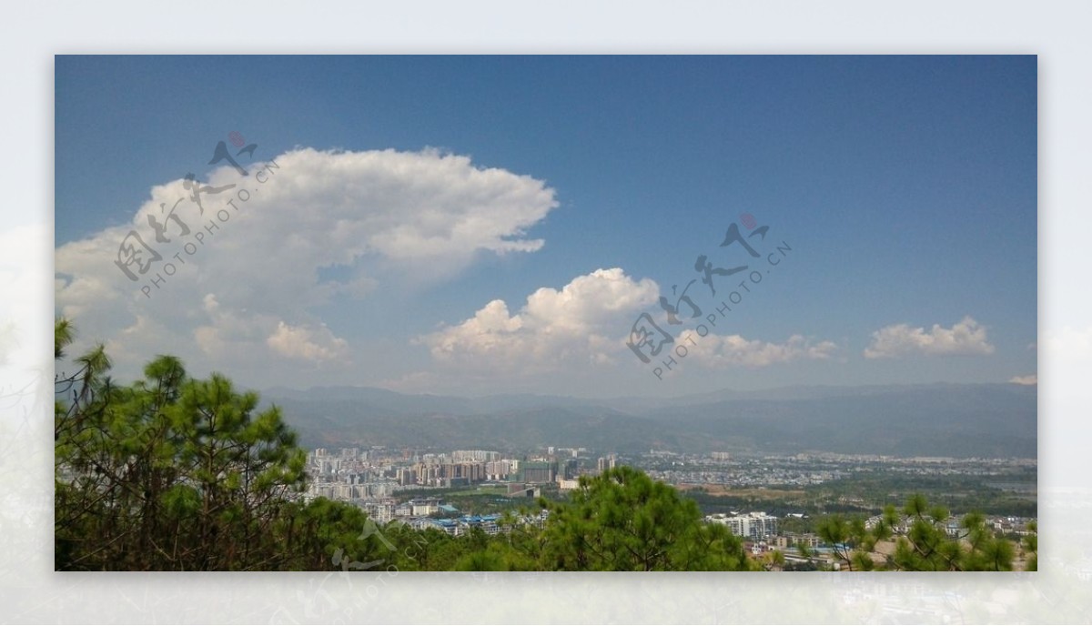 西昌城市全景图片