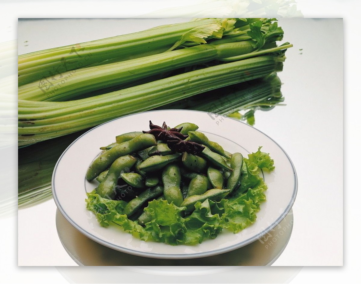 菜豆芹菜图片