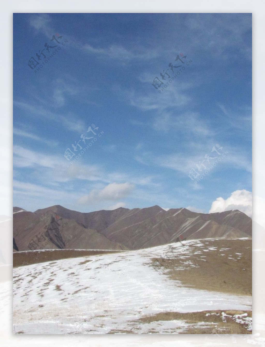 夏河雪山风景图片