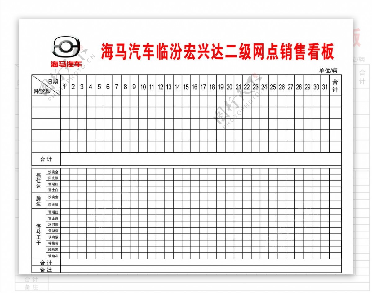 海马王子二级网点销售看板图片