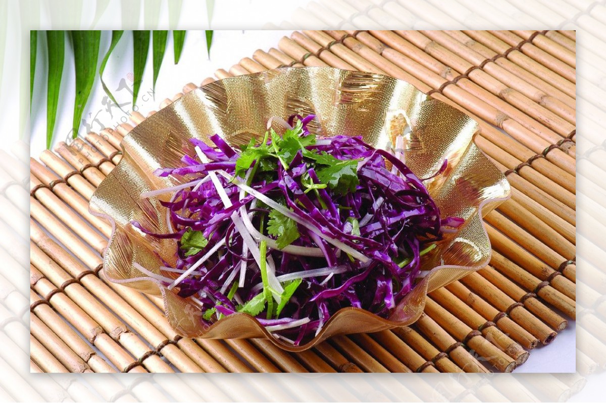 三丝紫包菜图片