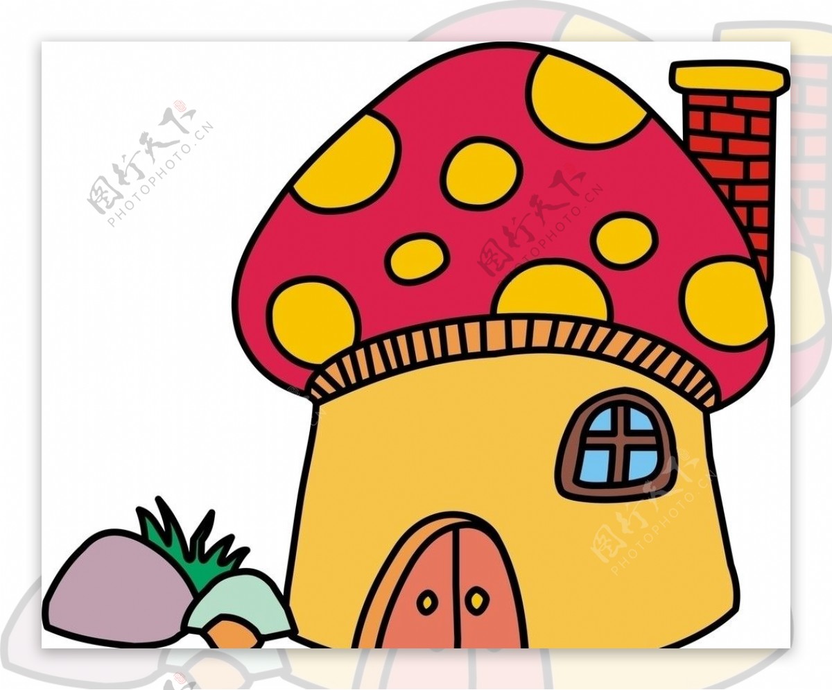 蘑菇房子图片