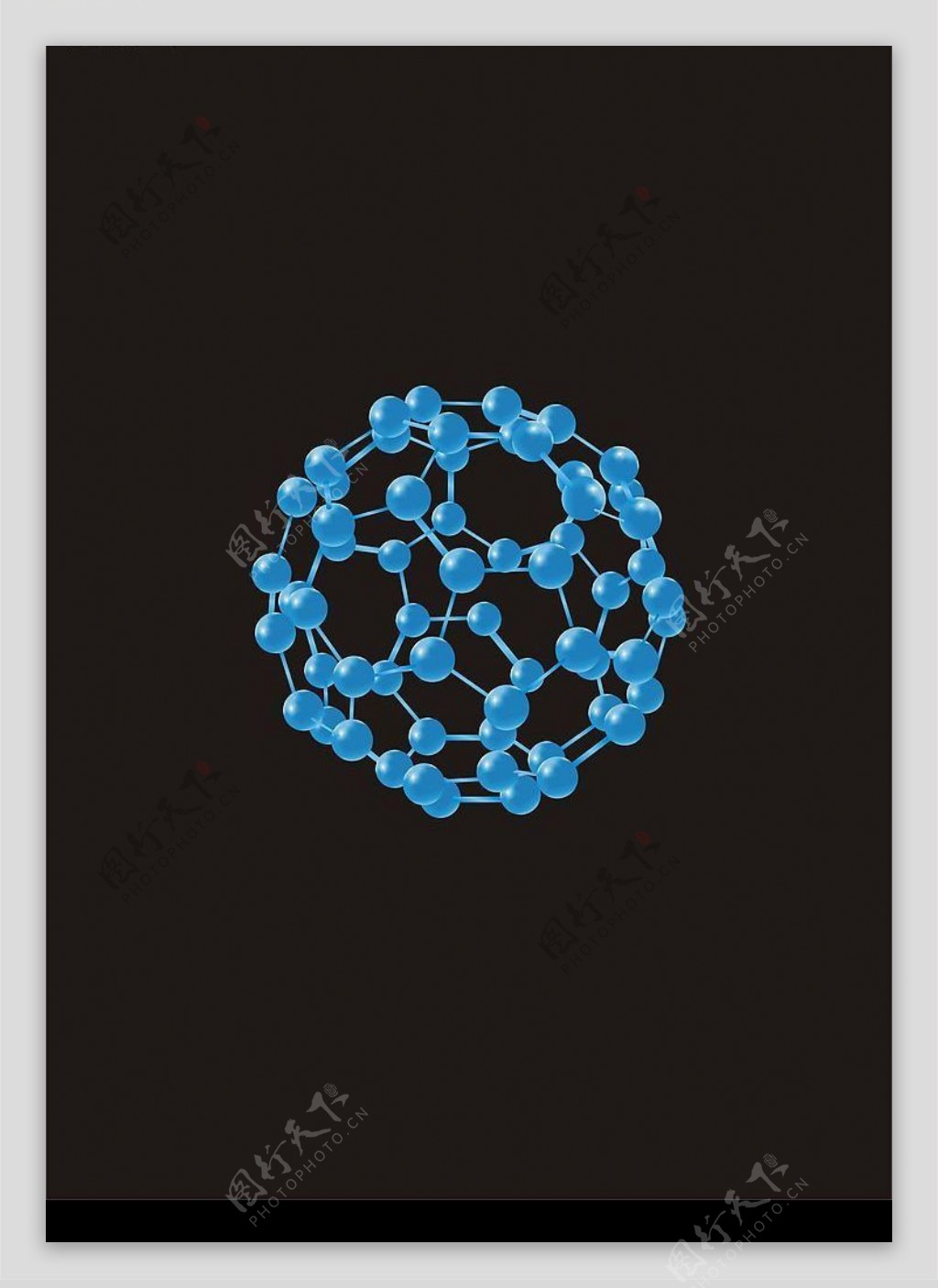 水分子结构图AI图片