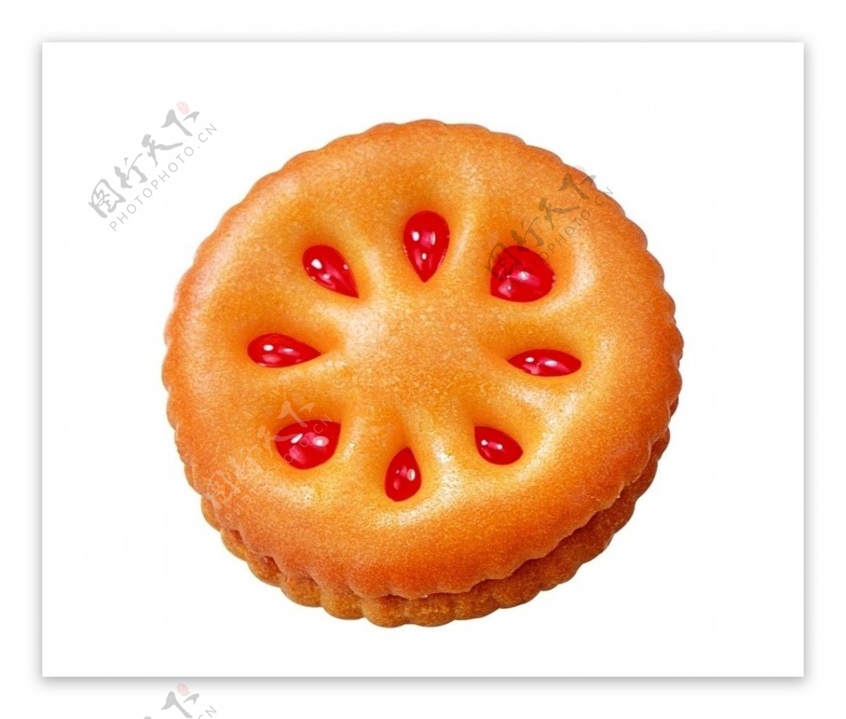 草莓夹心饼干图片