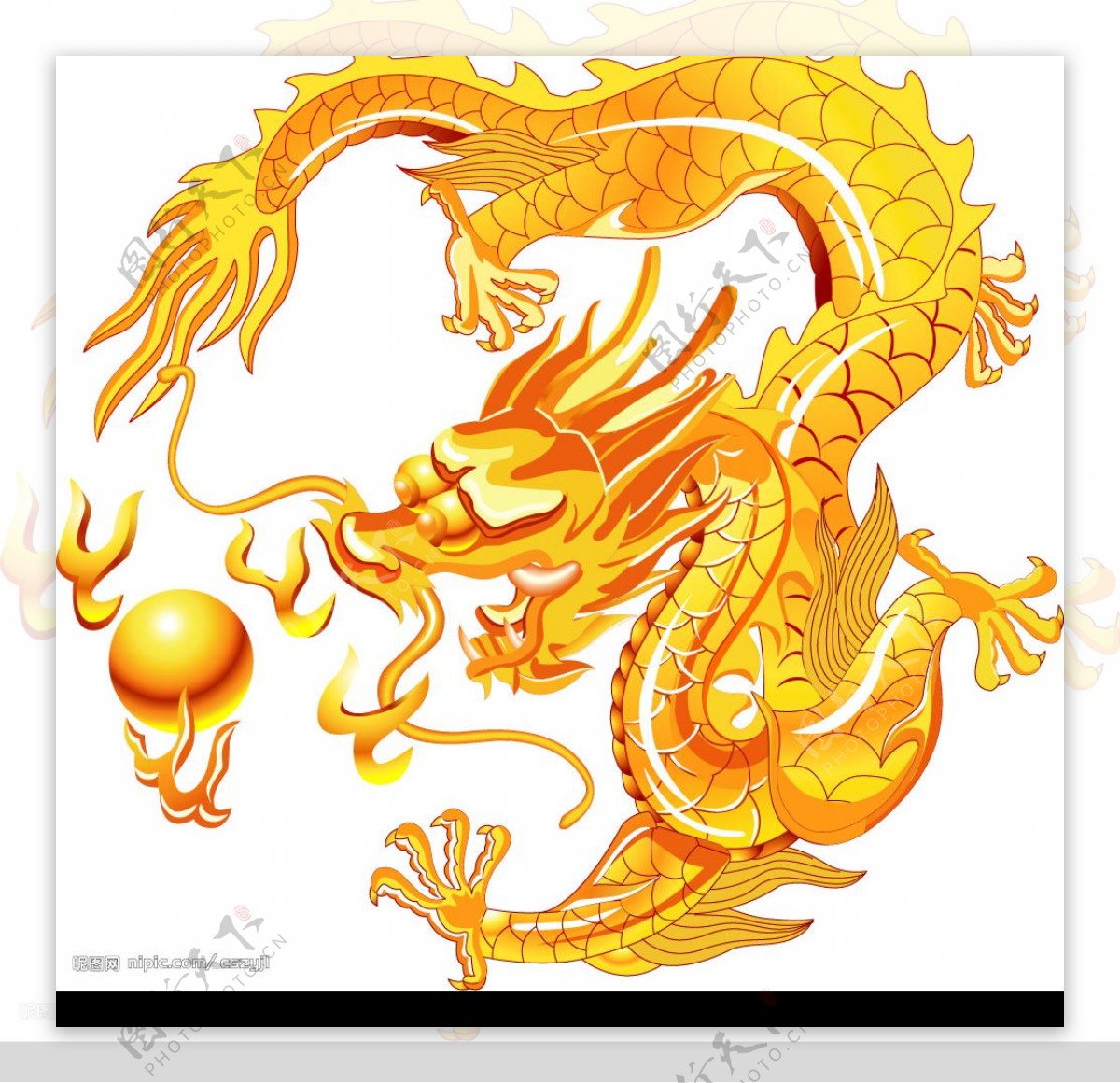 手绘中国龙矢量图图片素材免费下载 - 觅知网