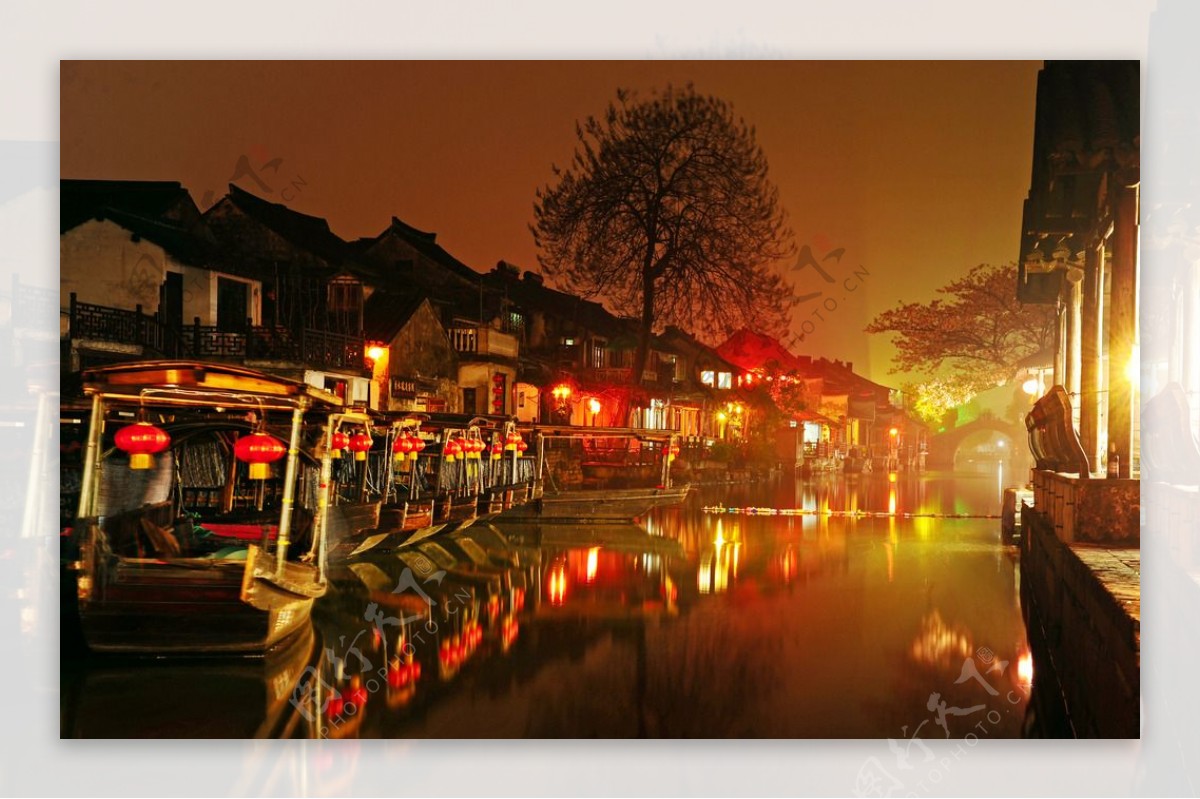 西塘之夜图片