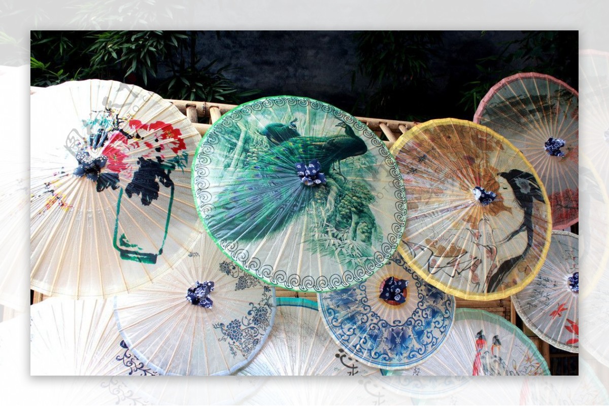 折纸伞图片