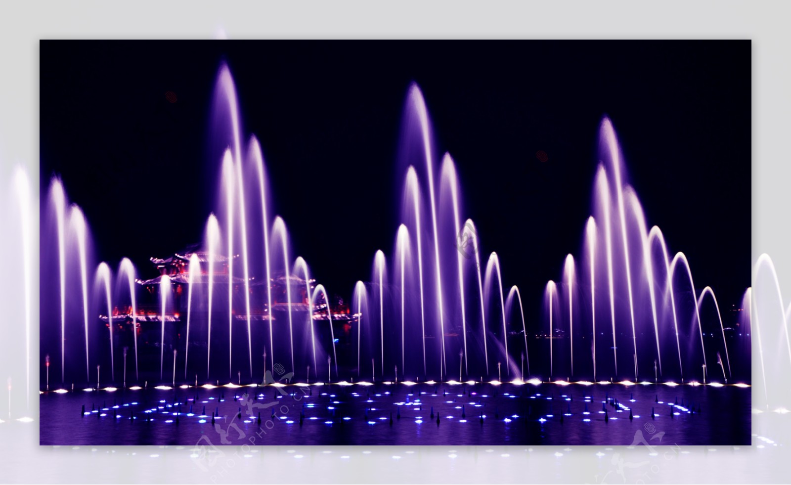 西湖音乐喷泉图片