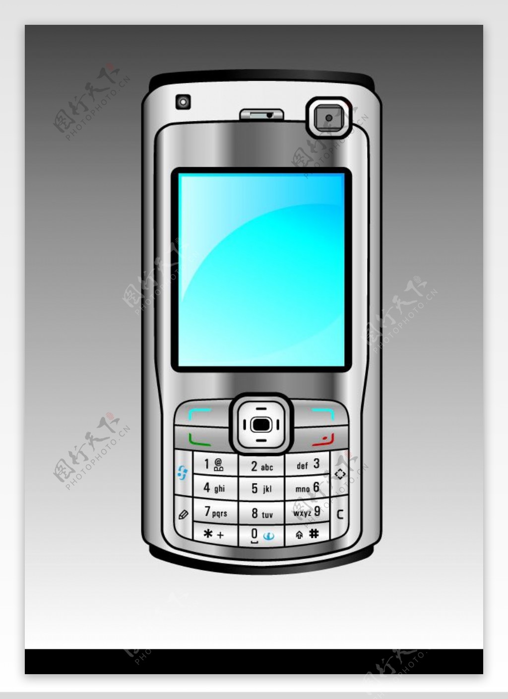 矢量诺基亚N73手机图片