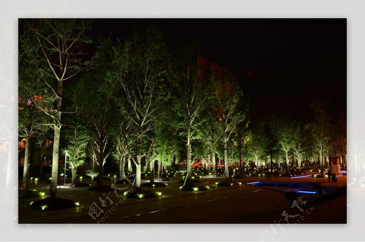 重庆幸福广场夜景图片