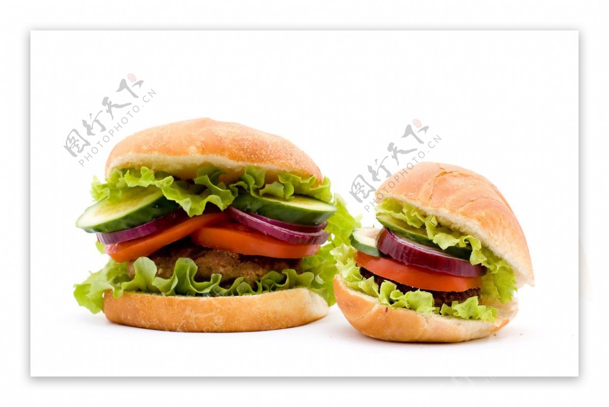 面包蔬菜夹心三明治图片