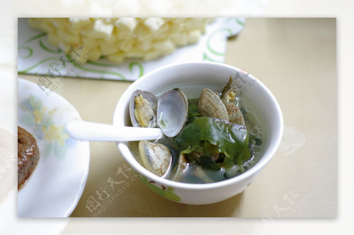 海带花蛤汤图片