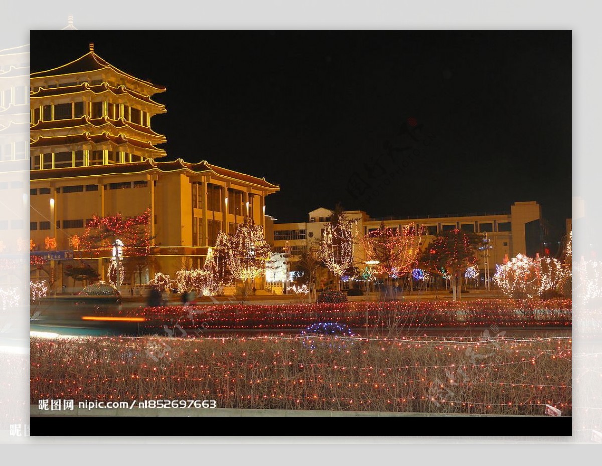 赤峰夜景图片